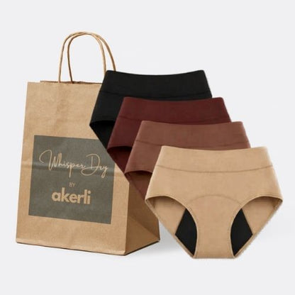 WhisperDry™️ -  Leak-Proof Underwear 4-pack by Akerli